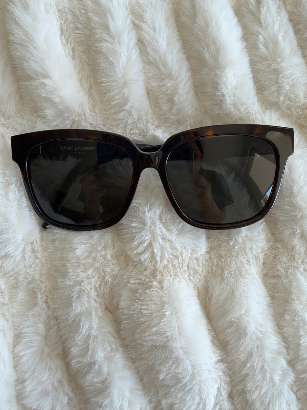 Saint Laurent Oversized Tortoiseshell Sunglasses